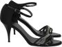 Chanel Vintage Pre-owned Fabric sandals Black Dames - Thumbnail 1