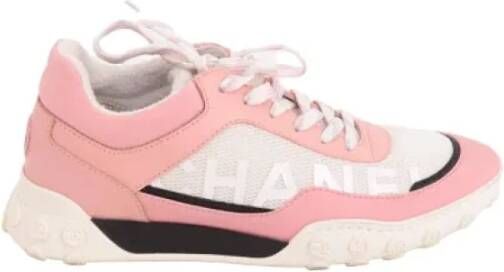 Chanel Vintage Pre-owned Fabric sneakers Pink Dames
