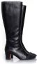 Chanel Vintage Pre-owned Leather boots Black Dames - Thumbnail 1