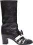 Chanel Vintage Pre-owned Leather boots Black Dames - Thumbnail 1