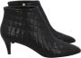 Chanel Vintage Pre-owned Leather boots Black Dames - Thumbnail 1