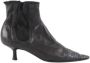 Chanel Vintage Pre-owned Leather boots Black Dames - Thumbnail 1