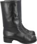 Chanel Vintage Pre-owned Leather boots Black Dames - Thumbnail 1