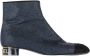 Chanel Vintage Pre-owned Leather boots Blue Dames - Thumbnail 1