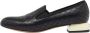 Chanel Vintage Pre-owned Leather flats Black Dames - Thumbnail 1