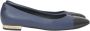 Chanel Vintage Pre-owned Leather flats Blue Dames - Thumbnail 1