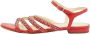 Chanel Vintage Pre-owned Leather flats Red Dames - Thumbnail 1