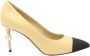 Chanel Vintage Pre-owned Leather heels Beige Dames - Thumbnail 1