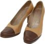 Chanel Vintage Pre-owned Leather heels Beige Dames - Thumbnail 1
