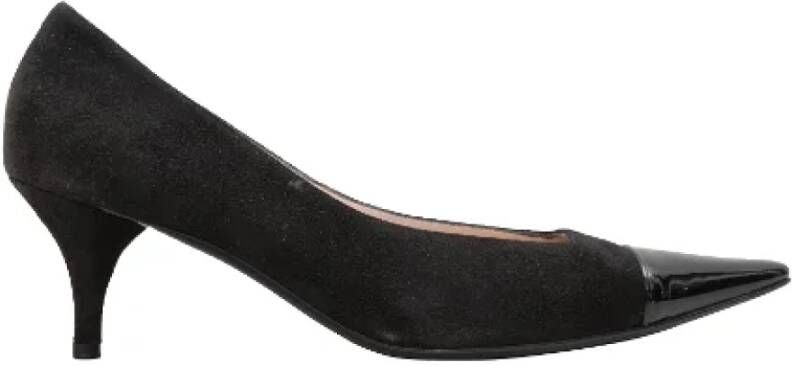 Chanel Vintage Pre-owned Leather heels Black Dames