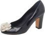 Chanel Vintage Pre-owned Leather heels Black Dames - Thumbnail 1
