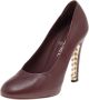 Chanel Vintage Pre-owned Leather heels Brown Dames - Thumbnail 1
