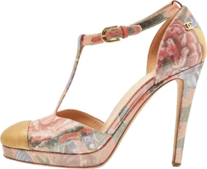 Chanel Vintage Pre-owned Leather heels Multicolor Dames