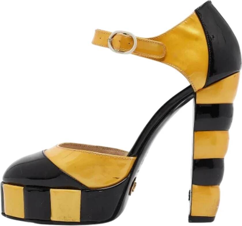 Chanel Vintage Pre-owned Leather heels Multicolor Dames