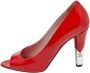 Chanel Vintage Pre-owned Leather heels Red Dames - Thumbnail 1