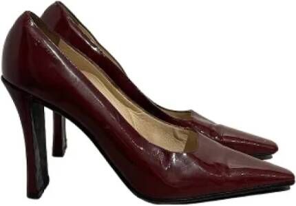 Chanel Vintage Pre-owned Leather heels Red Dames