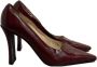 Chanel Vintage Pre-owned Leather heels Red Dames - Thumbnail 1