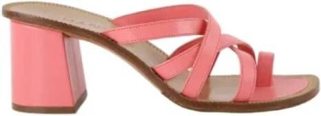 Chanel Vintage Pre-owned Leather mules Pink Dames