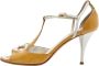 Chanel Vintage Pre-owned Leather sandals Beige Dames - Thumbnail 1