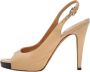 Chanel Vintage Pre-owned Leather sandals Beige Dames - Thumbnail 1