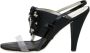 Chanel Vintage Pre-owned Leather sandals Black Dames - Thumbnail 1