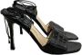 Chanel Vintage Pre-owned Leather sandals Black Dames - Thumbnail 1
