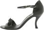 Chanel Vintage Pre-owned Leather sandals Black Dames - Thumbnail 1