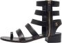 Chanel Vintage Pre-owned Leather sandals Black Dames - Thumbnail 1