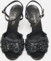 Chanel Vintage Pre-owned Leather sandals Black Dames - Thumbnail 1