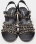 Chanel Vintage Pre-owned Leather sandals Black Dames - Thumbnail 1