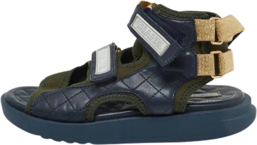 Chanel Vintage Pre-owned Leather sandals Multicolor Dames