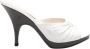 Chanel Vintage Pre-owned Leather sandals White Dames - Thumbnail 1