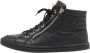 Chanel Vintage Pre-owned Leather sneakers Black Dames - Thumbnail 1
