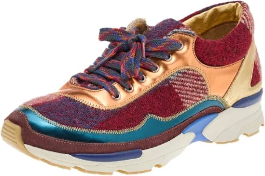 Chanel Vintage Pre-owned Leather sneakers Multicolor Dames