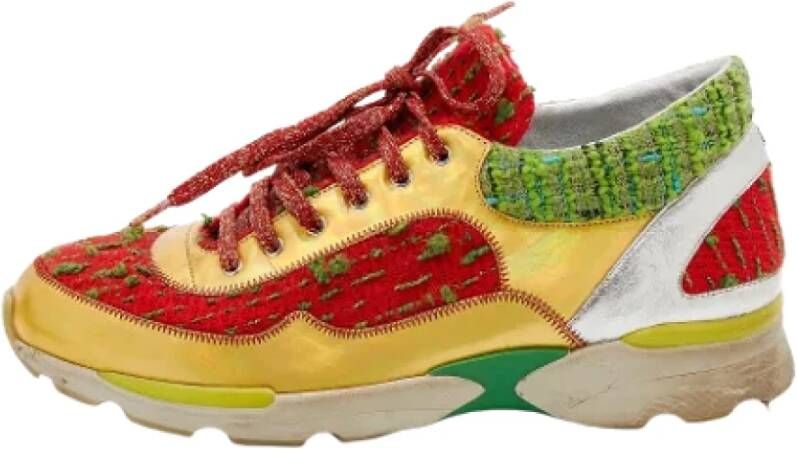 Chanel Vintage Pre-owned Leather sneakers Multicolor Dames