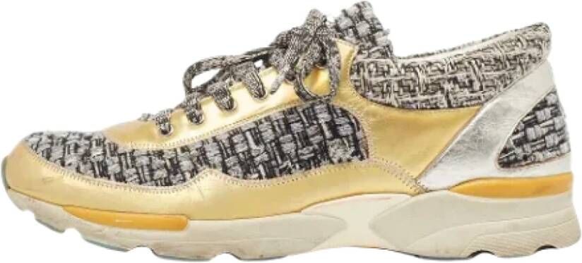 Chanel Vintage Pre-owned Leather sneakers Multicolor Dames