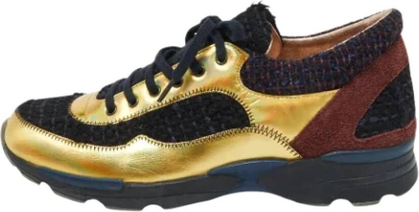 Chanel Vintage Pre-owned Leather sneakers Multicolor Dames