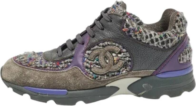 Chanel Vintage Pre-owned Leather sneakers Multicolor Dames