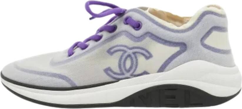 Chanel Vintage Pre-owned Mesh sneakers Purple Dames