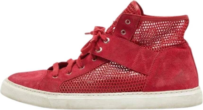 Chanel Vintage Pre-owned Mesh sneakers Red Dames