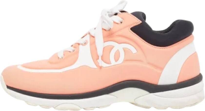 Chanel Vintage Pre-owned Plastic sneakers Pink Dames