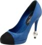 Chanel Vintage Pre-owned Satin heels Blue Dames - Thumbnail 1