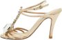 Chanel Vintage Pre-owned Satin sandals Beige Dames - Thumbnail 1