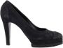 Chanel Vintage Pre-owned Suede heels Black Dames - Thumbnail 1