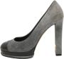 Chanel Vintage Pre-owned Suede heels Gray Dames - Thumbnail 1