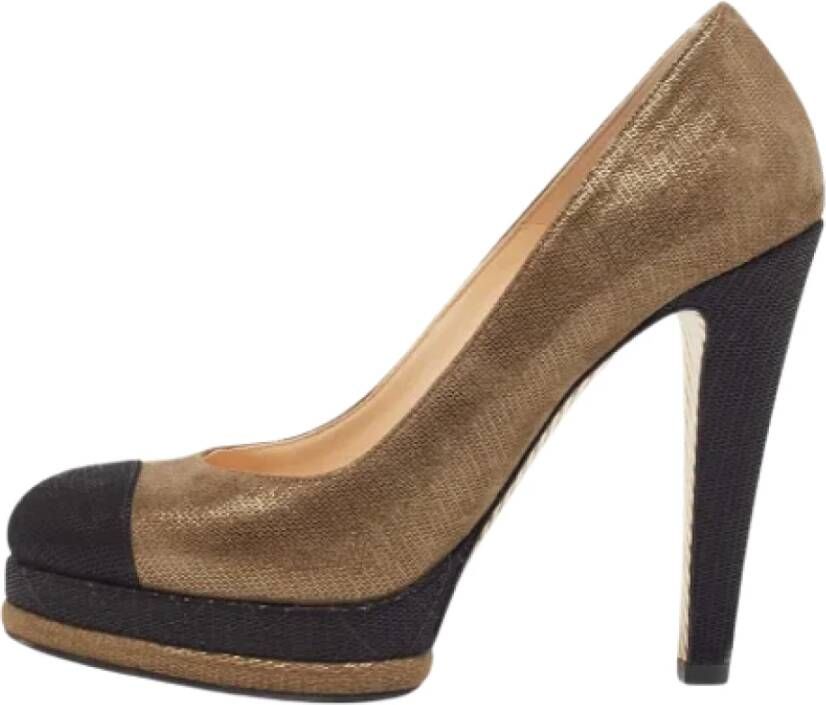 Chanel Vintage Pre-owned Suede heels Multicolor Dames