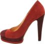 Chanel Vintage Pre-owned Suede heels Red Dames - Thumbnail 1