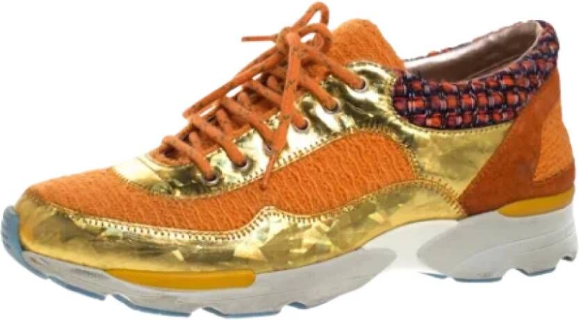 Chanel Vintage Pre-owned Suede sneakers Multicolor Dames