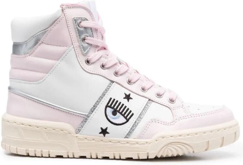 Chiara Ferragni Collection Witte lage sneakers lichtroze - Foto 2