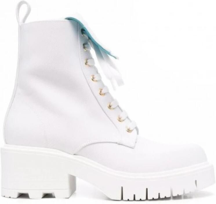 Chiara Ferragni Collection Denim Lace-Up Enkellaarsjes
